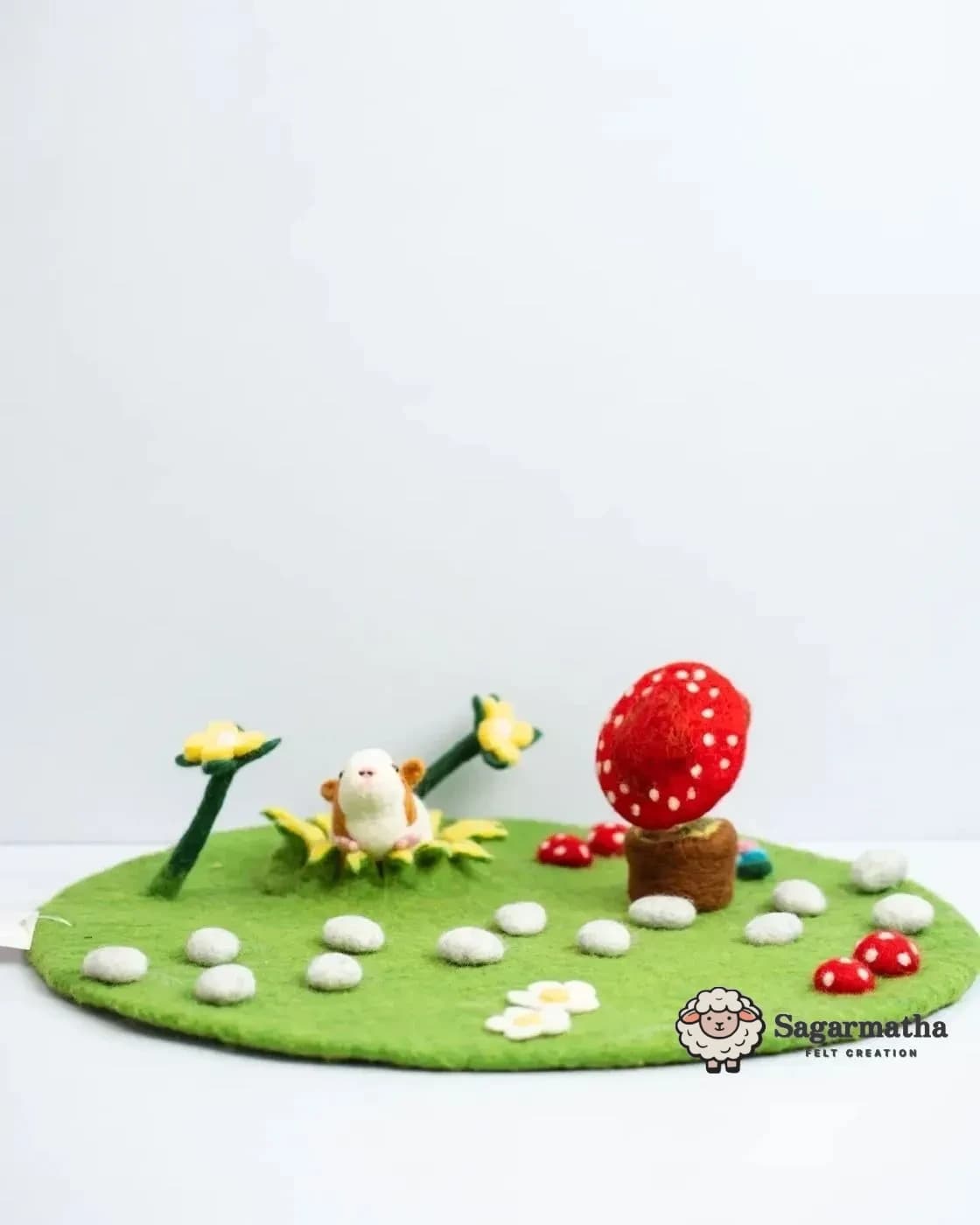 Felt Mushroom Garden Play Mat