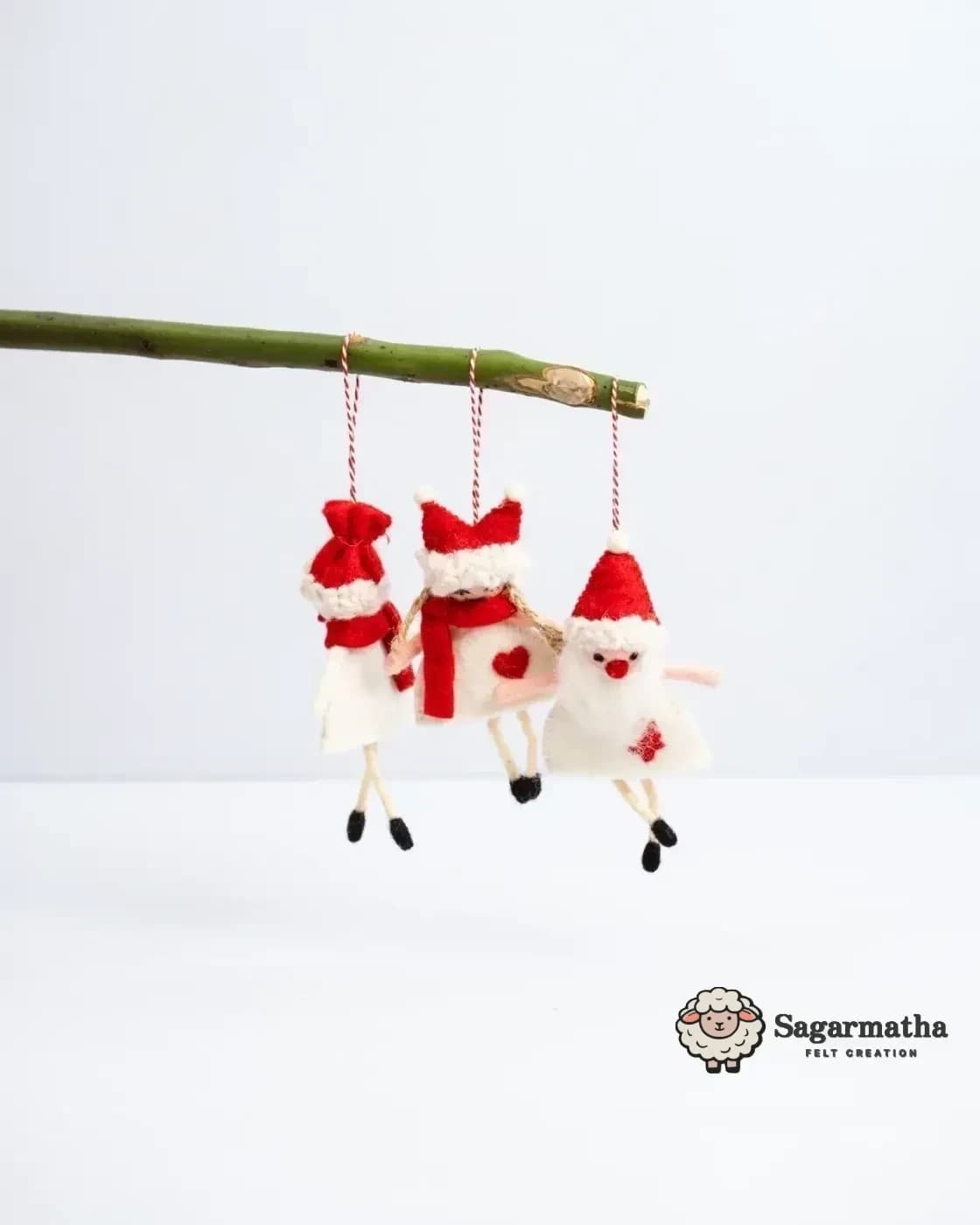 Christmas Elf Felt Ornaments