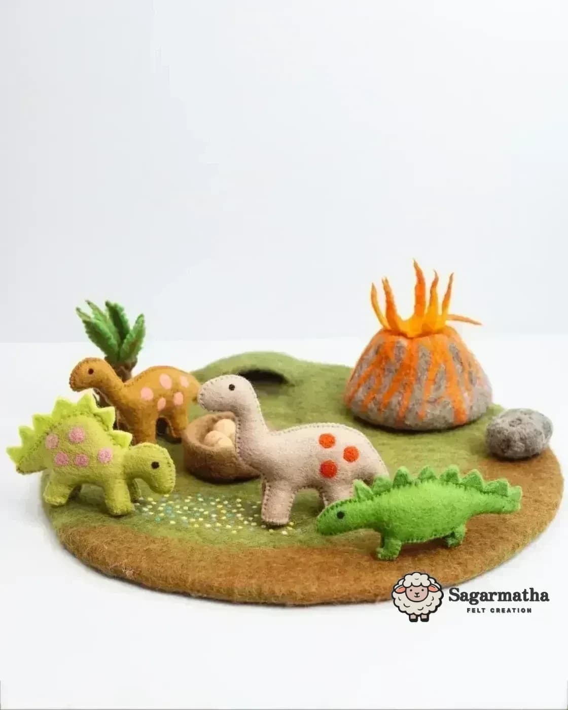 Felt Dinosaur Play Mat Set