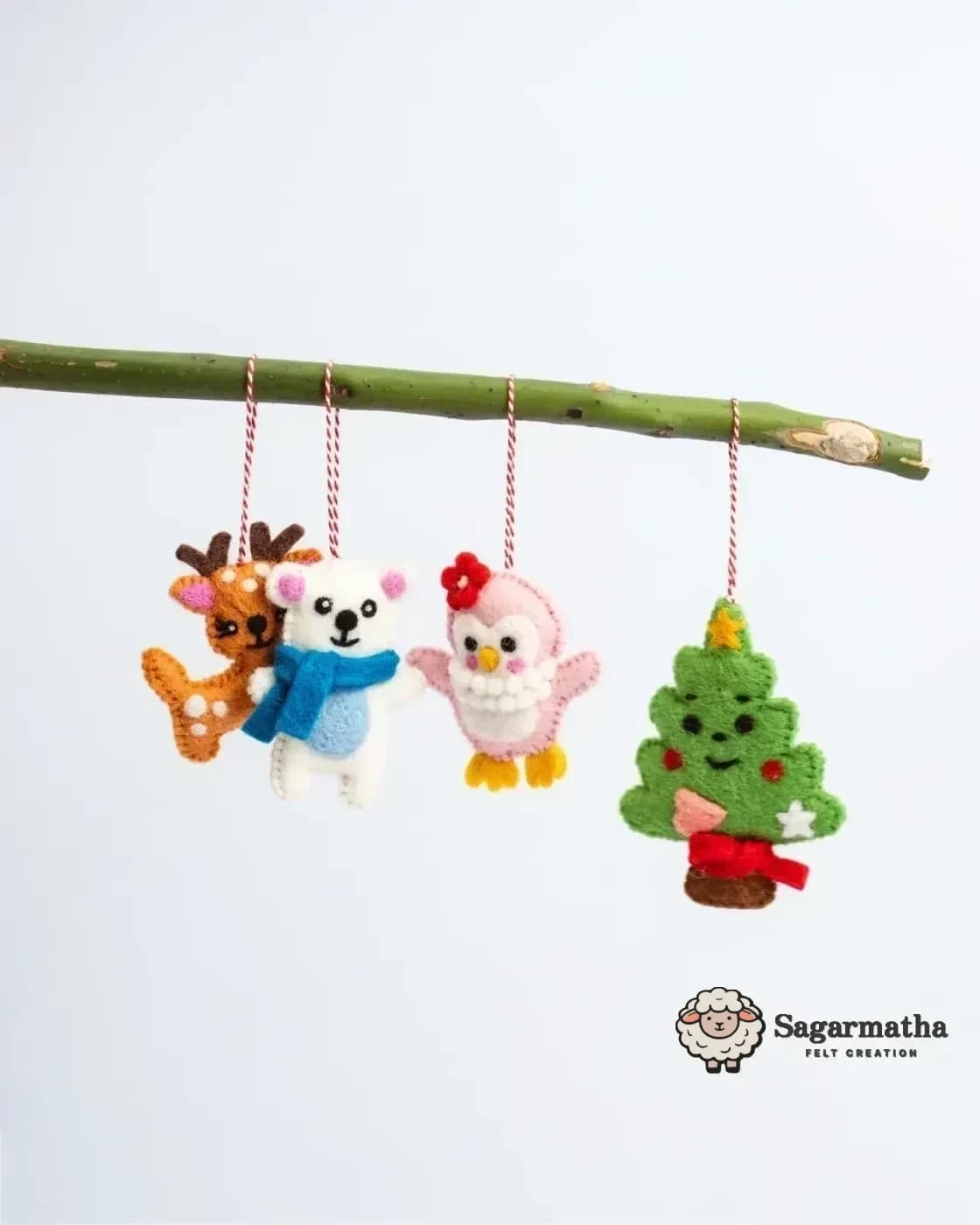 Handmade Felt Hanging Ornaments