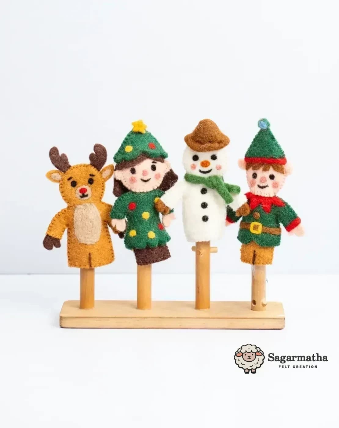 Christmas Felt Finger Puppet