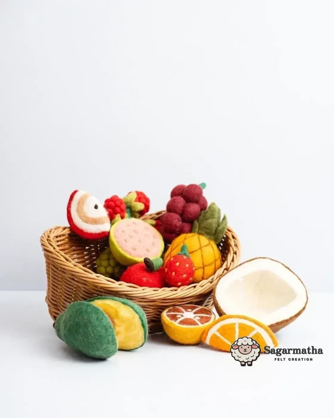 Hand-Felted Fruits Play Set