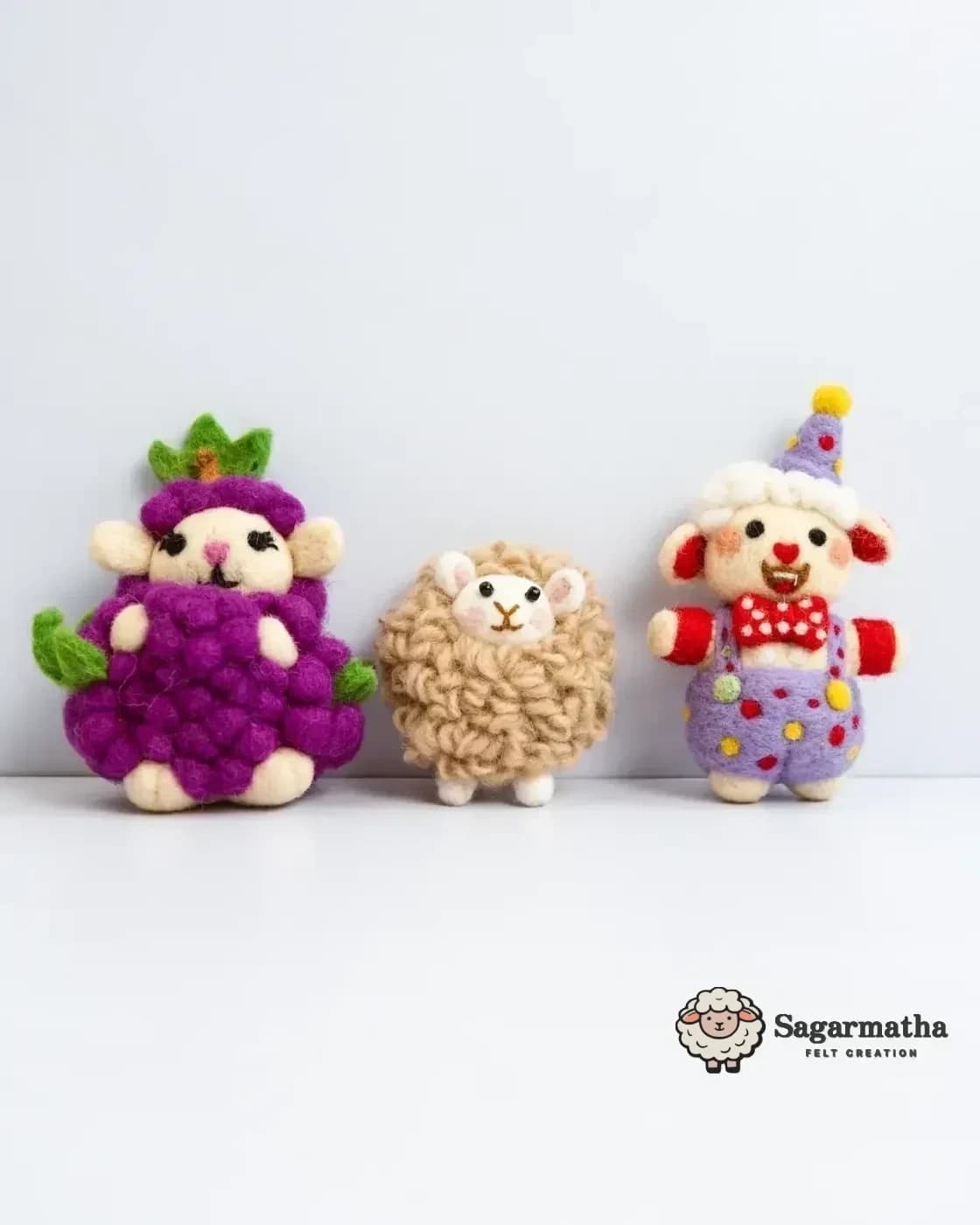 Felt Sheep Character