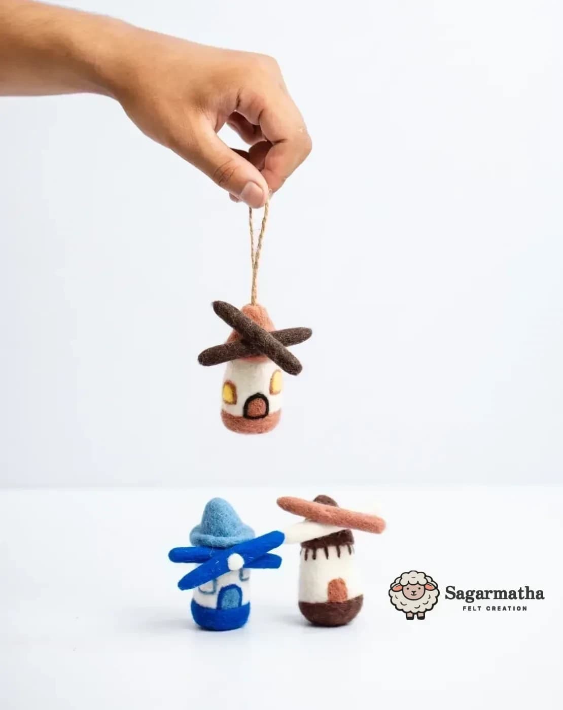 Felt Windmill Figures