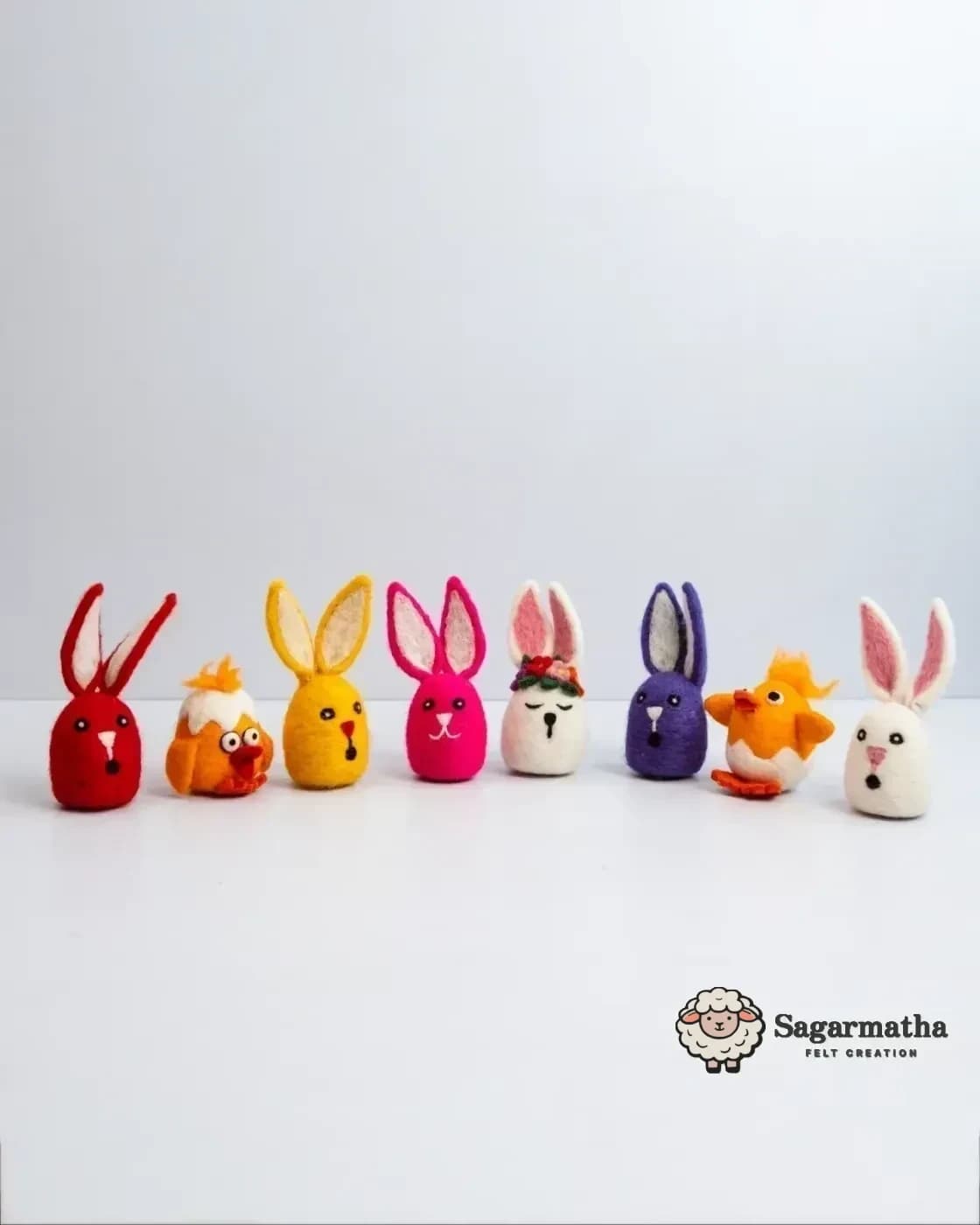 Felt Easter Egg Figures