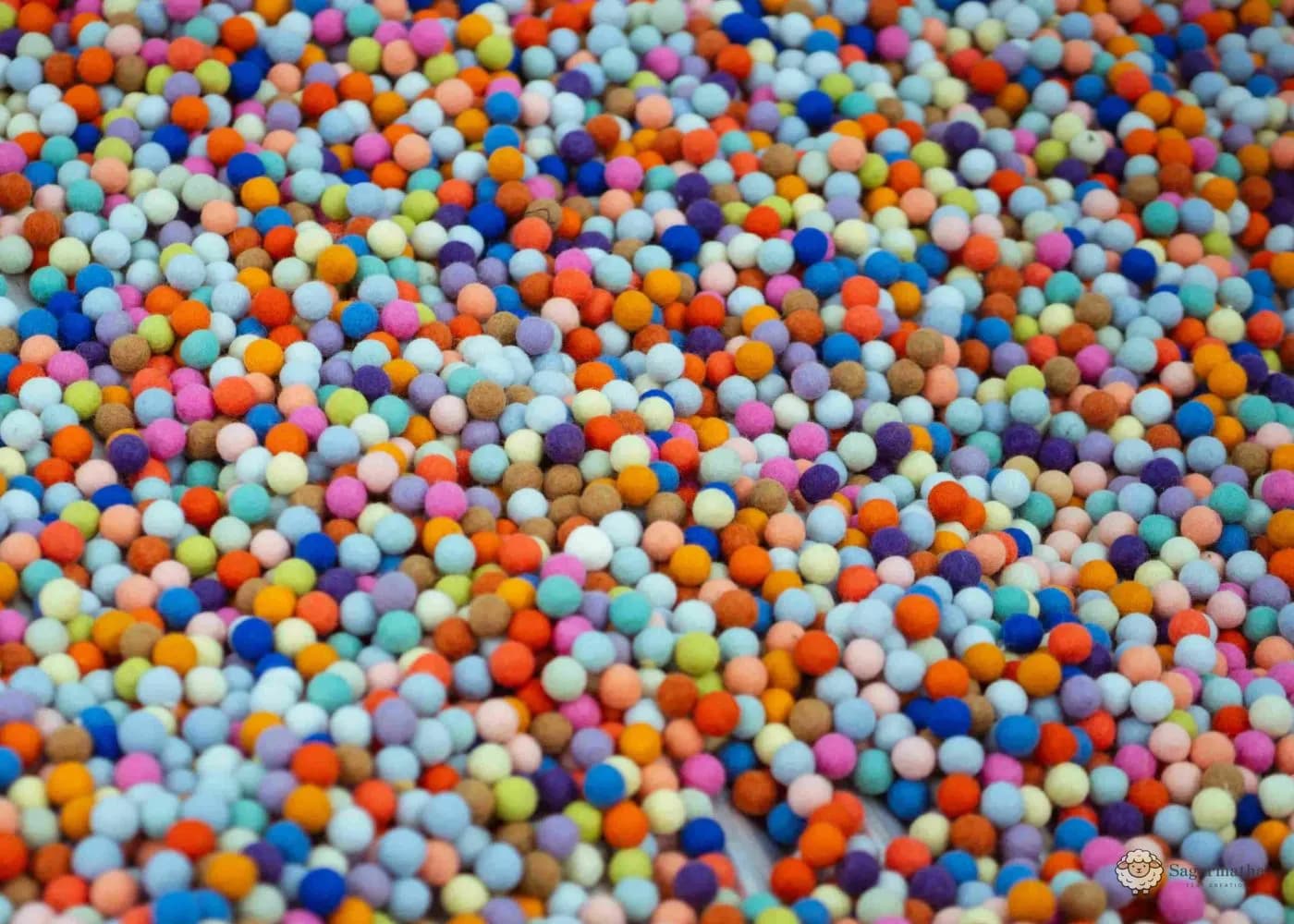Sensory Sorting Felt Balls